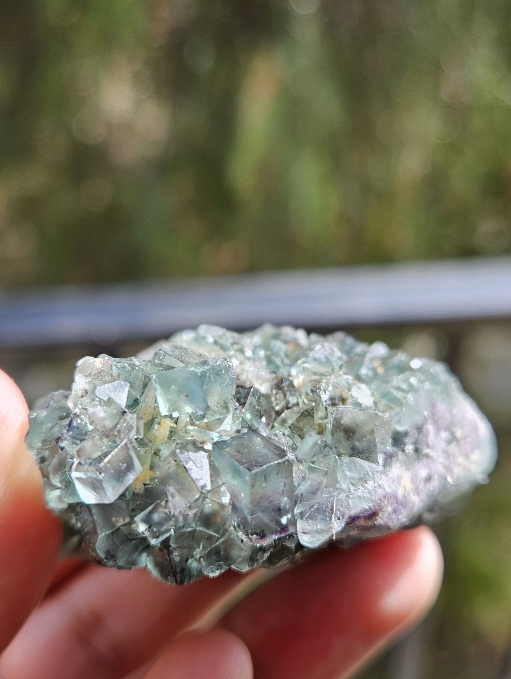 Natural Teal Okorusu Fluorite- Namibian - Picture 2 of 3